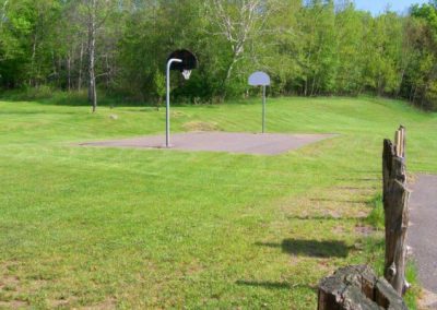 Sunset Lake basketball hoops